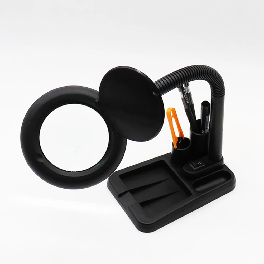 5X/10X40 светодиодных фонарей увеличительное стекло лупа с подсветкой для