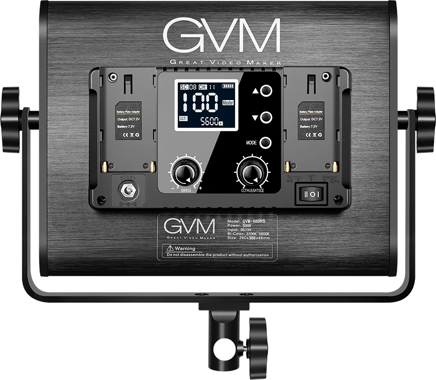 

GVM 680 Great VideoMaker RGB светодиодный Video, 50 Вт комплект освещения для видео с управлением через приложение, комплект освещения для фотосъемки