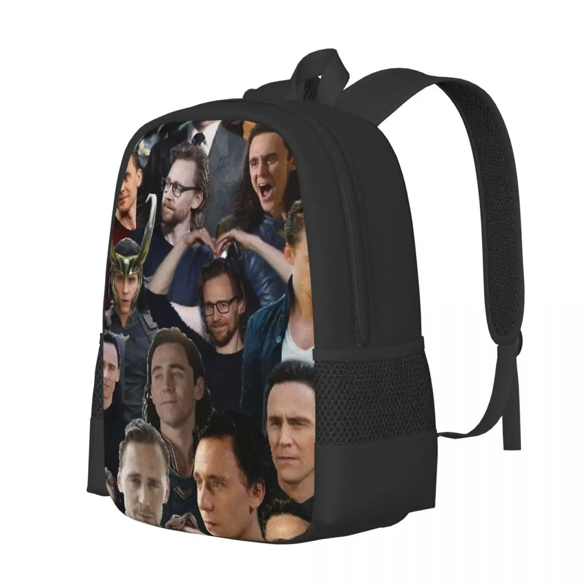 Tom Hiddleston Collage Backpack for Girls Boys Travel RucksackBackpacks for Teenage school bag
