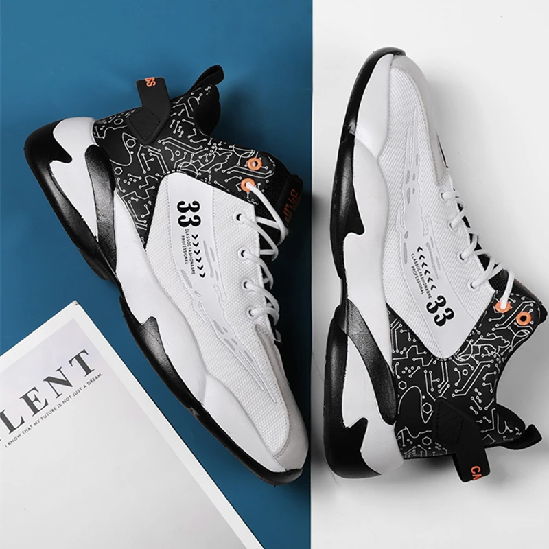 Fashion Sneakers Lightweight Men Casual Shoes Breathable Male Footwear Lace Up Walking Shoe Sports Running Sneaker Plus Size