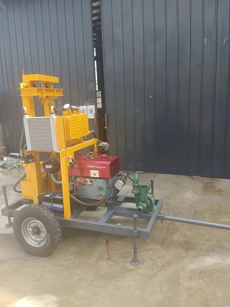 Новая брендовая простая буровая установка для водяных скважин DTH 120 м 22 л.с.