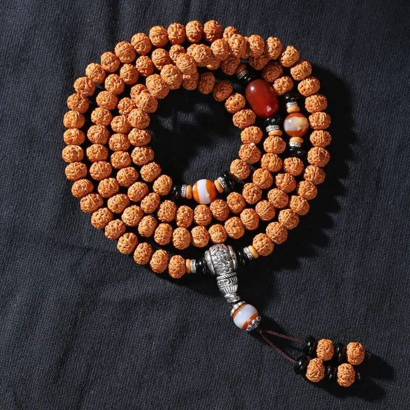 

SNQP Explosive Meat Little Vajra Bodhi Root Bracelet 108 Indonesian Son Buddha Beads Necklace, Literary And Female Plate