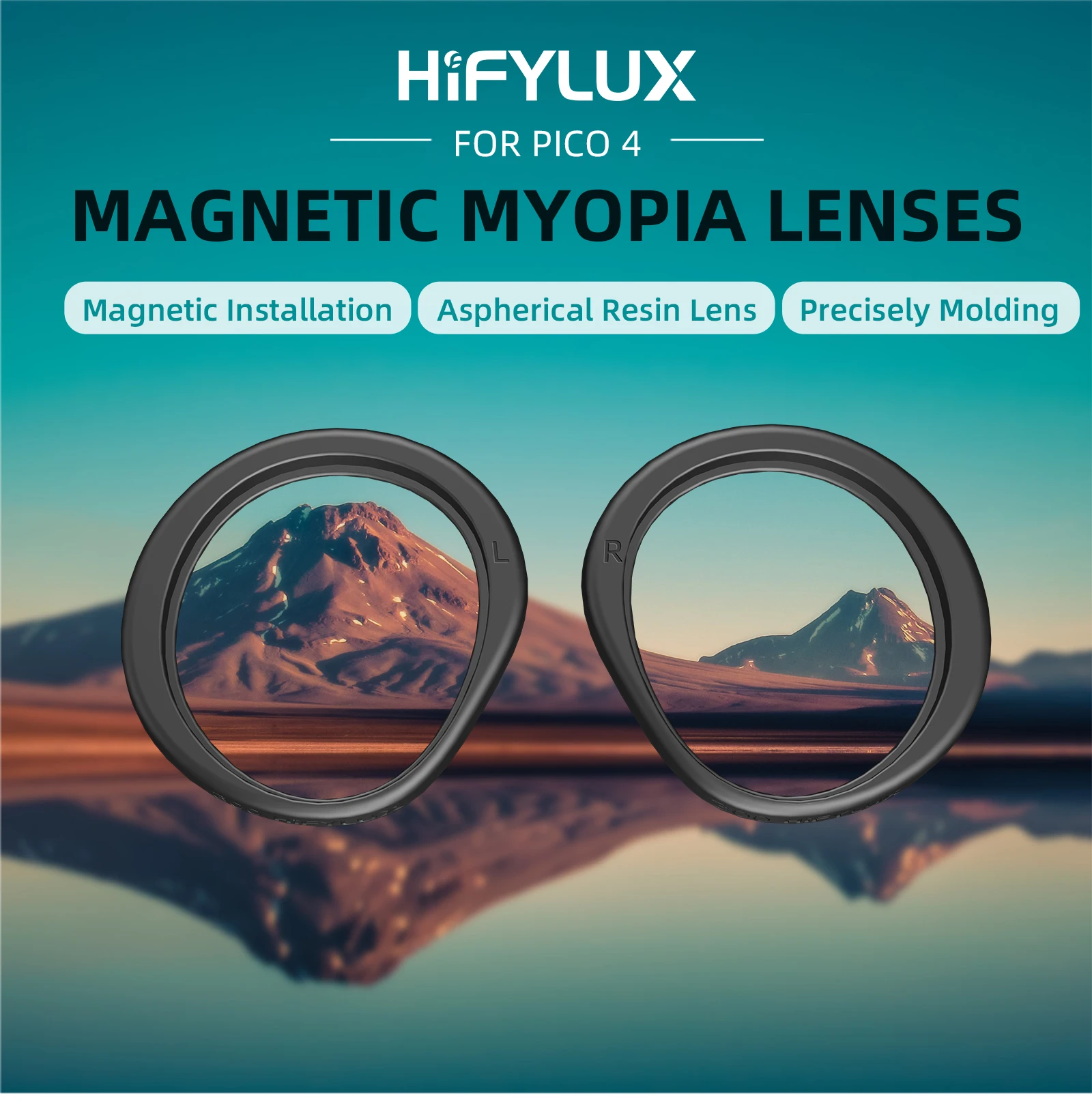 

Magnetic Myopia Glasses Frame Aspheric Resin VR Glasses Accessories For PICO 4