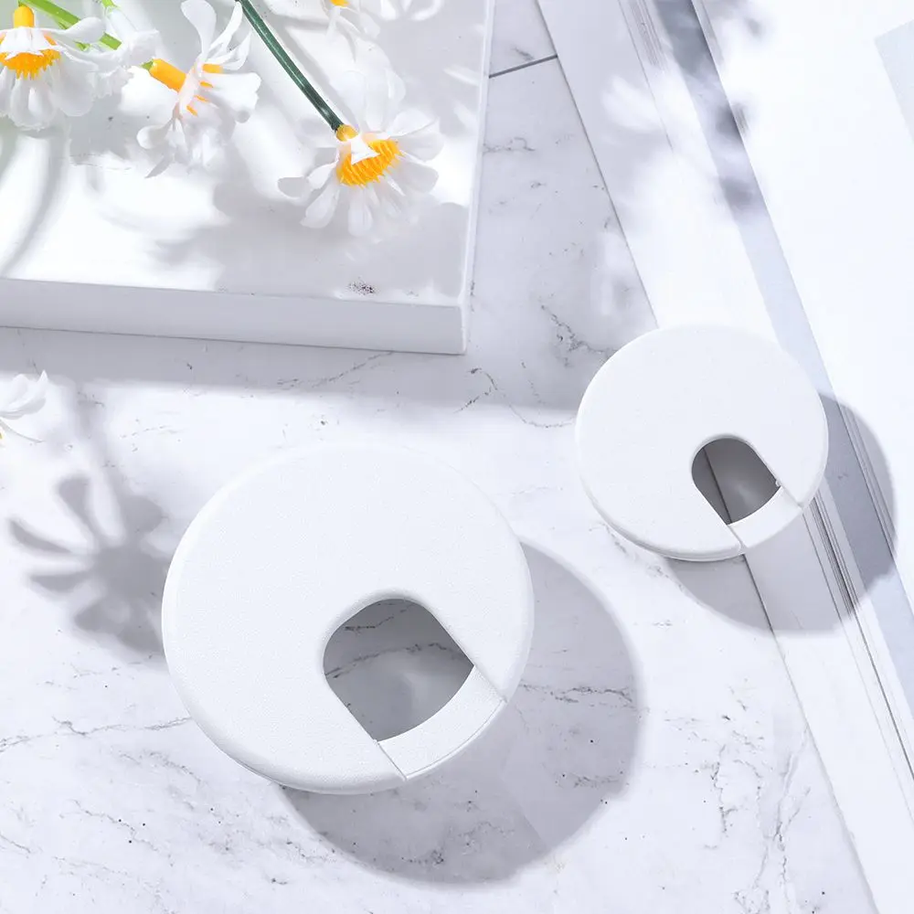 

35/50mm Hardware Buckle Line Organizer Cable Clamp Wire Hole Cover Line Box Computer Grommet Desk Table Cable Fastener