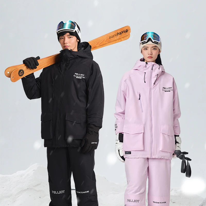 Men's And Women's Ski Jackets  Winter Warm Windproof And Waterproof Outdoor Sports Snowboard Demi-season jacket for women
