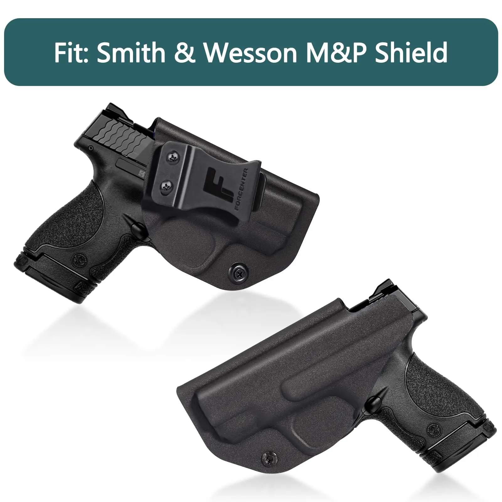 Фото Кобура M&P 9 мм, кобура Forcenter IWB Kydex, подходит для: Smith & Wesson M&P 9 Shield/M2.0/Плюшевая кобура M&P 2,0 9 мм |   Малюнок правой руки №2