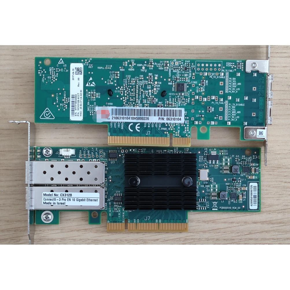 Для Huawei 06310104 Двухпортовая карта Mellanox MCX312B-XCCT 10g Synology 10 Gigabit сетевая интерфейсная
