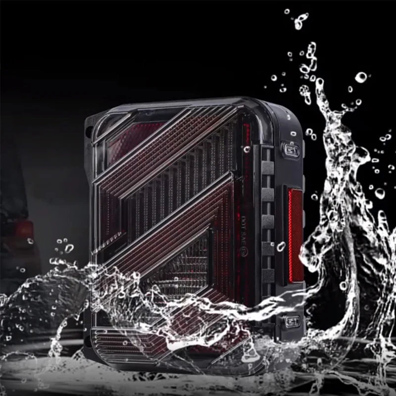 Светодиодные задние фонари одобренные DOT E-mark для Jeep Wrangler JK JKU 2007-2018 с DRL указатель