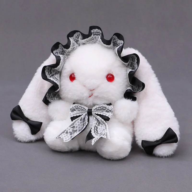 

New Lolita Cute Lolita plush lace bow rabbit doll satchel