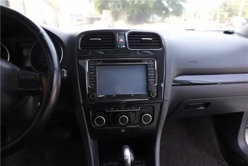 Внутренняя отделка 5D для Golf 6 MK6 2009-2013 RHD автомобильные аксессуары карбоновая