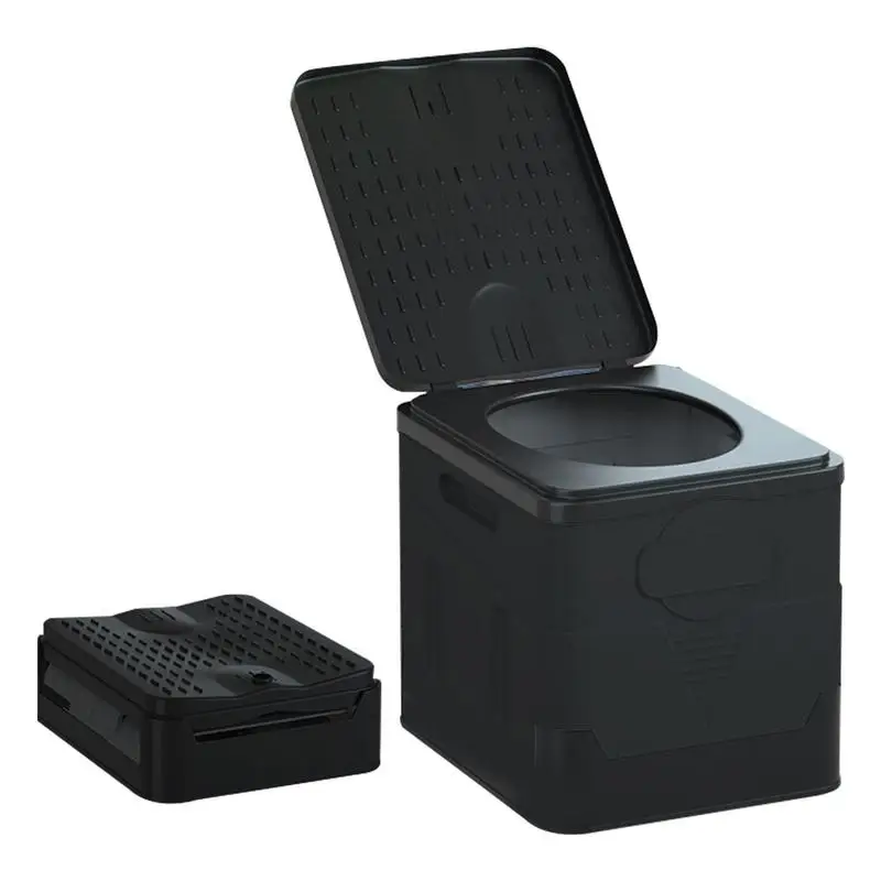 

Туристическое сиденье для унитаза, Складной автомобильный компактный горшок для отдыха на природе, долговечный, для кемпинга, походов, длительных путешествий