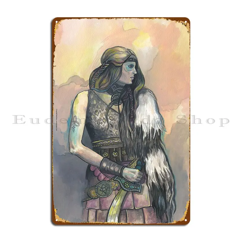 

Warrior Princess I Metal Sign Vintage Decoration Plaques Iron Club Tin Sign Poster