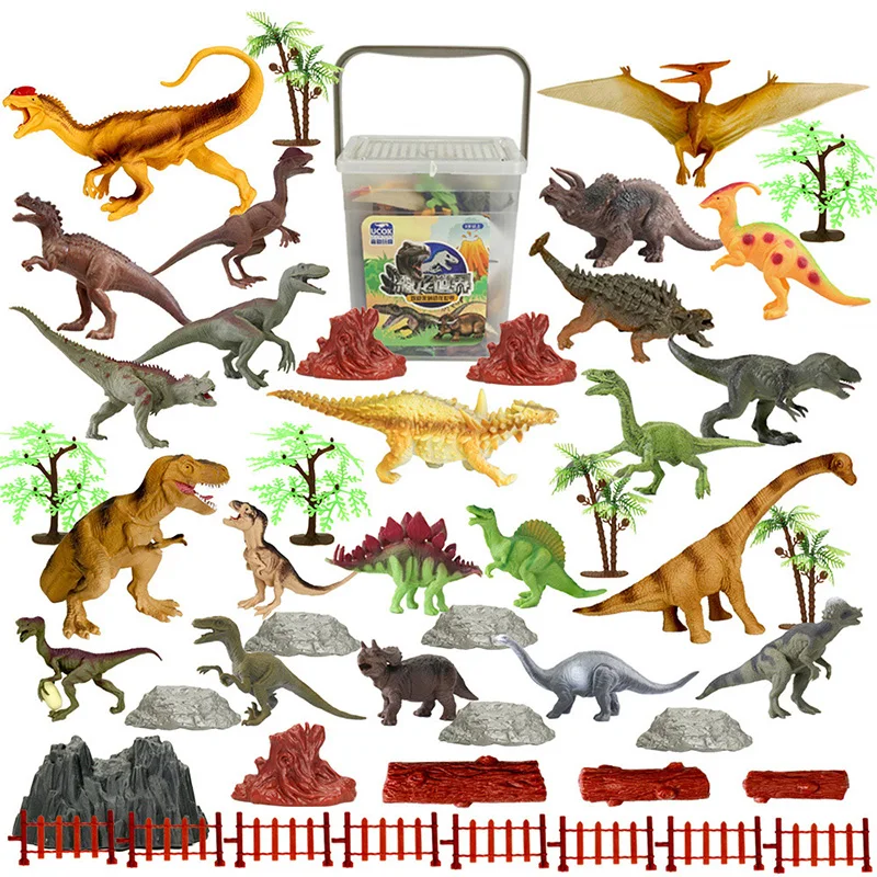

50Pcs Realistic Simulation Brain Game Early Education Model Animal Dinosaur Suit Children's Education Toy Children's Gifts