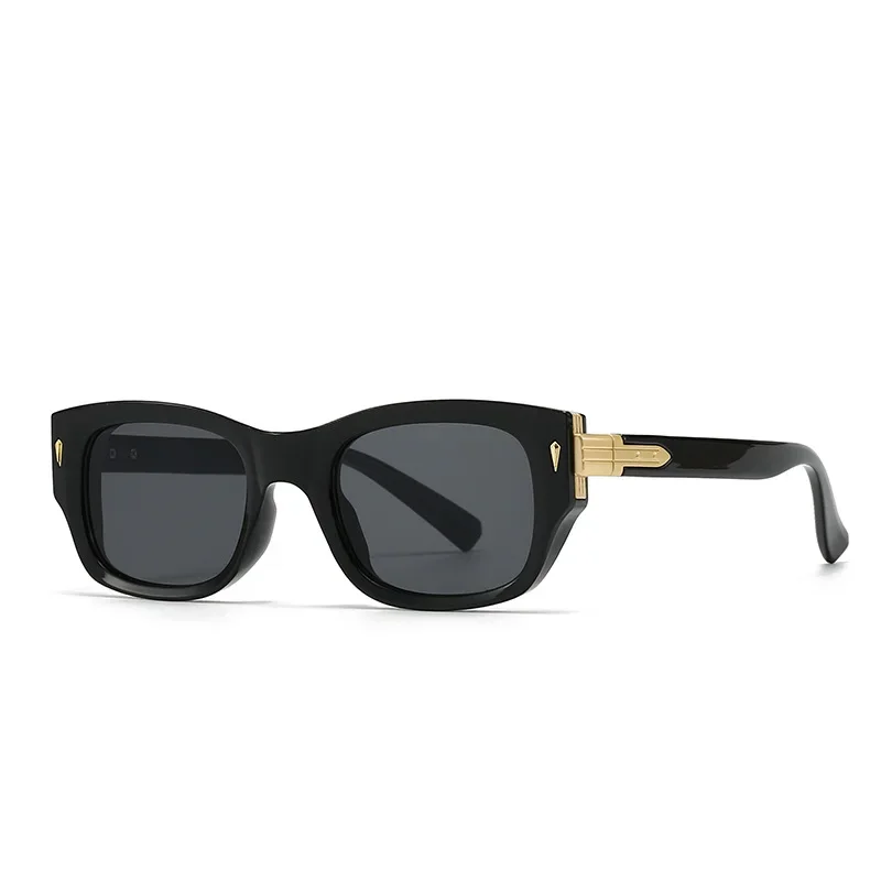 Модные женские квадратные двухцветные солнцезащитные очки высокого качества в