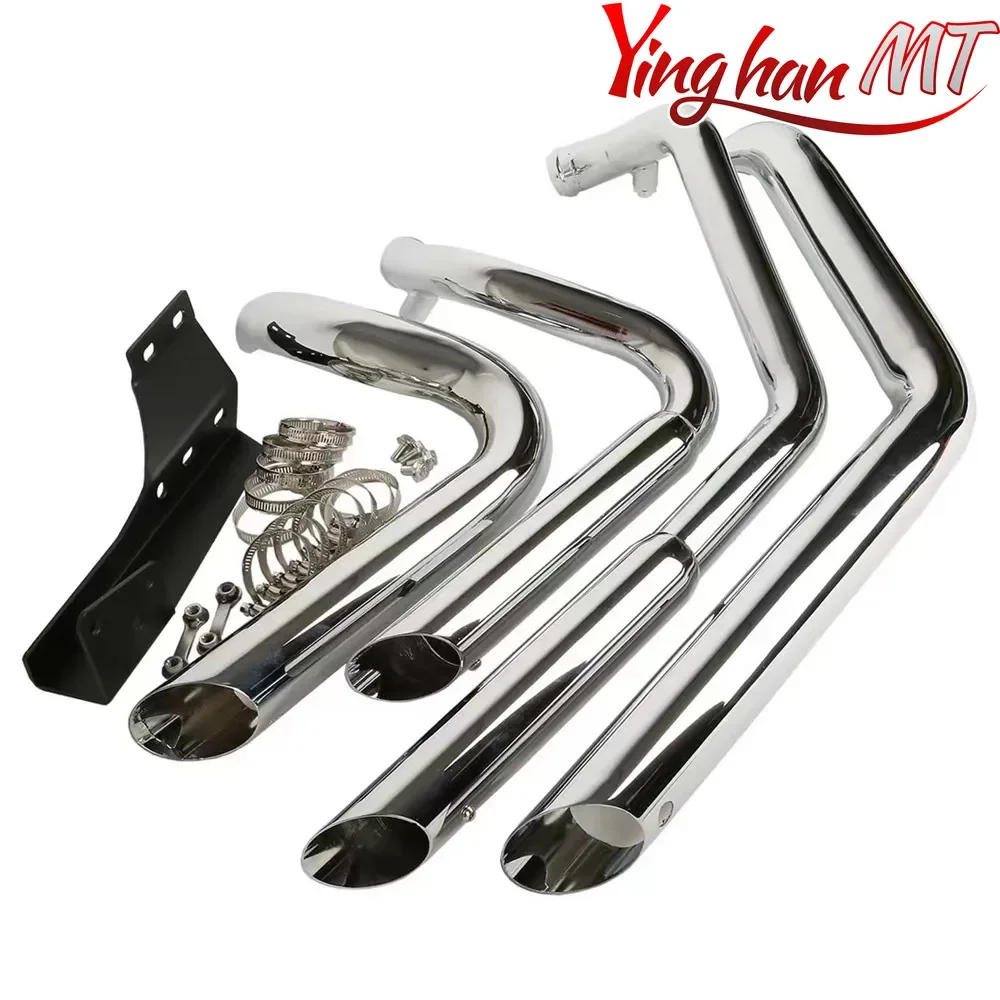 

Для Harley Sportster XL883Iron 1200N Forty Eight 72 В XL1200T XL1200C 04-24 мотоциклетные выхлопные трубы с шахматными шортами подходят