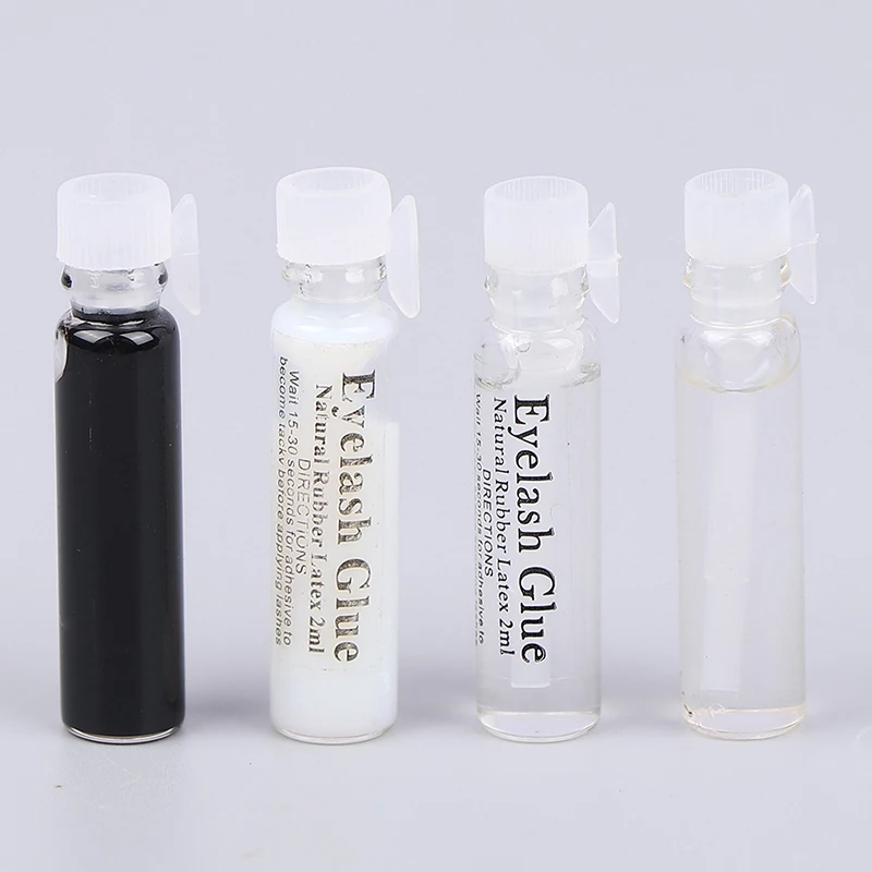 

2ml False eyelash glue transparent glass portable travel size eyelid glue stick transparent super glue
