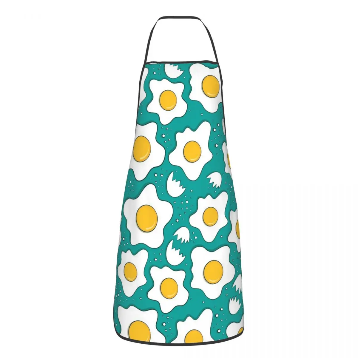 

Fried Egg Pattern Apron Cuisine Cooking Baking Household Cleaning Gardening Food Yolk Aprons Kitchen Antifouling Pinafore Adult