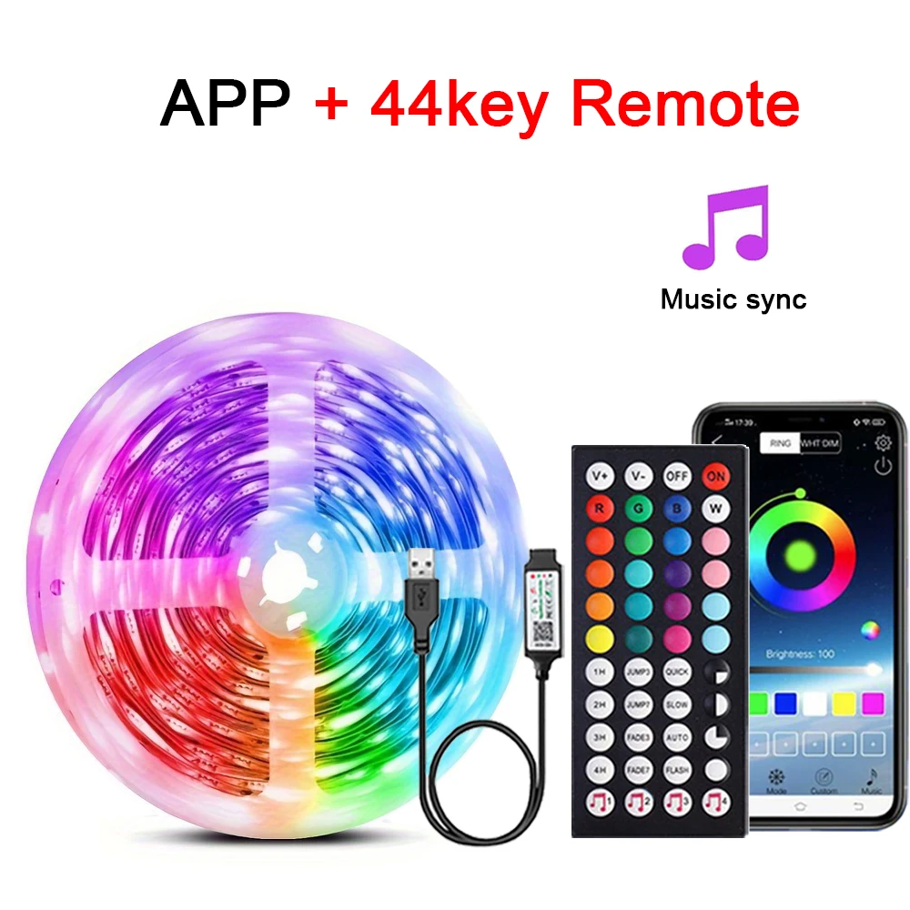 

RGB светодиодная лента Mikenoon 1м/2м/3м/5м