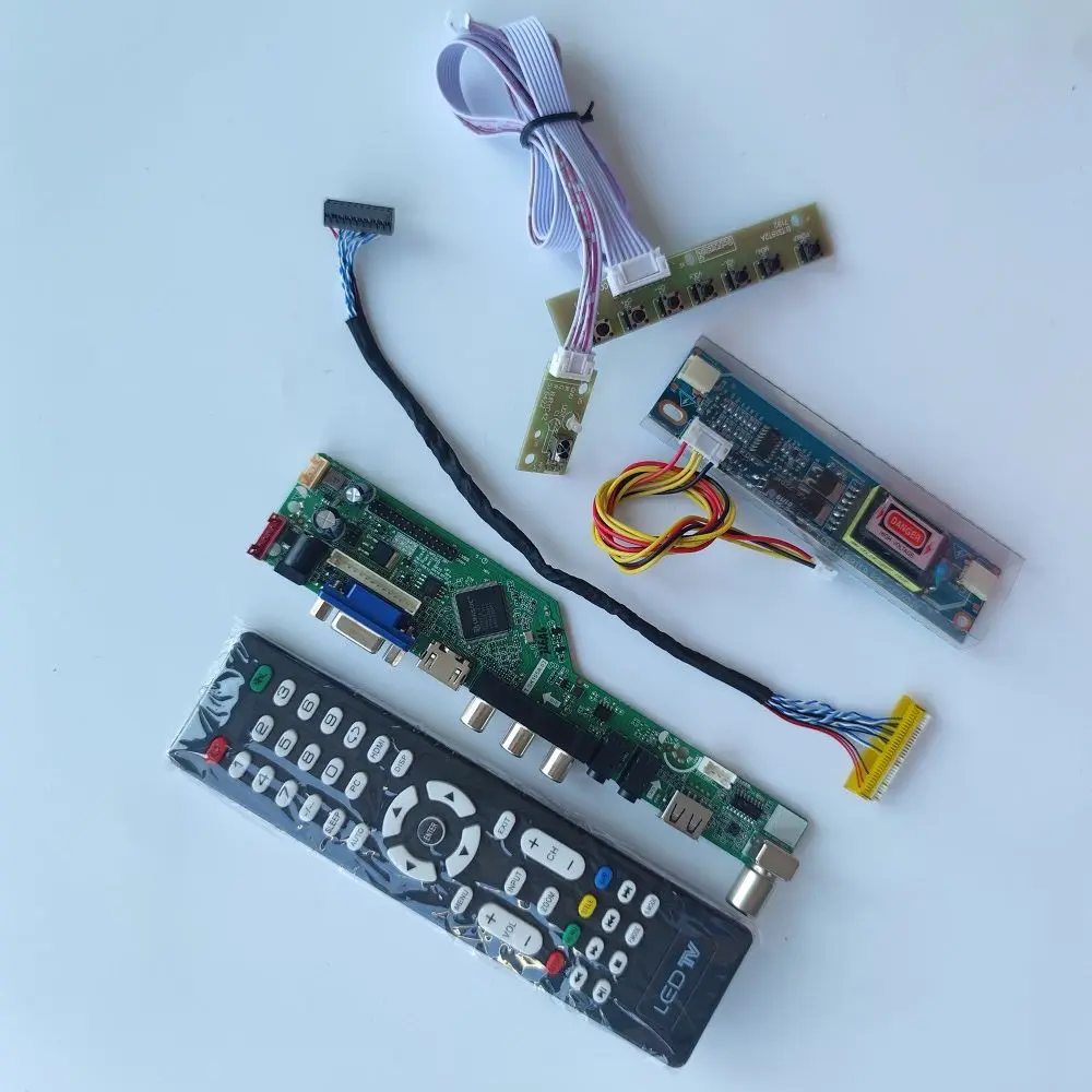

Kit for LM190WX1-TLL1/TLK1/TLH1 19" 1440x900 LCD screen keyboard+Remote+Inverter VGA USB AV HDMI-compatible TV Controller board