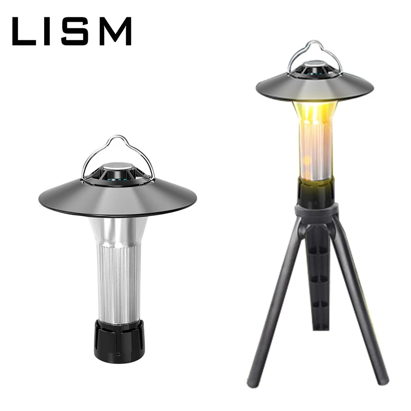 

Светильник онарь для кемпинга с зарядкой от USB и штативом, портативный магнитный уличный фонарь для кемпинга, Подвесная лампа для палатки