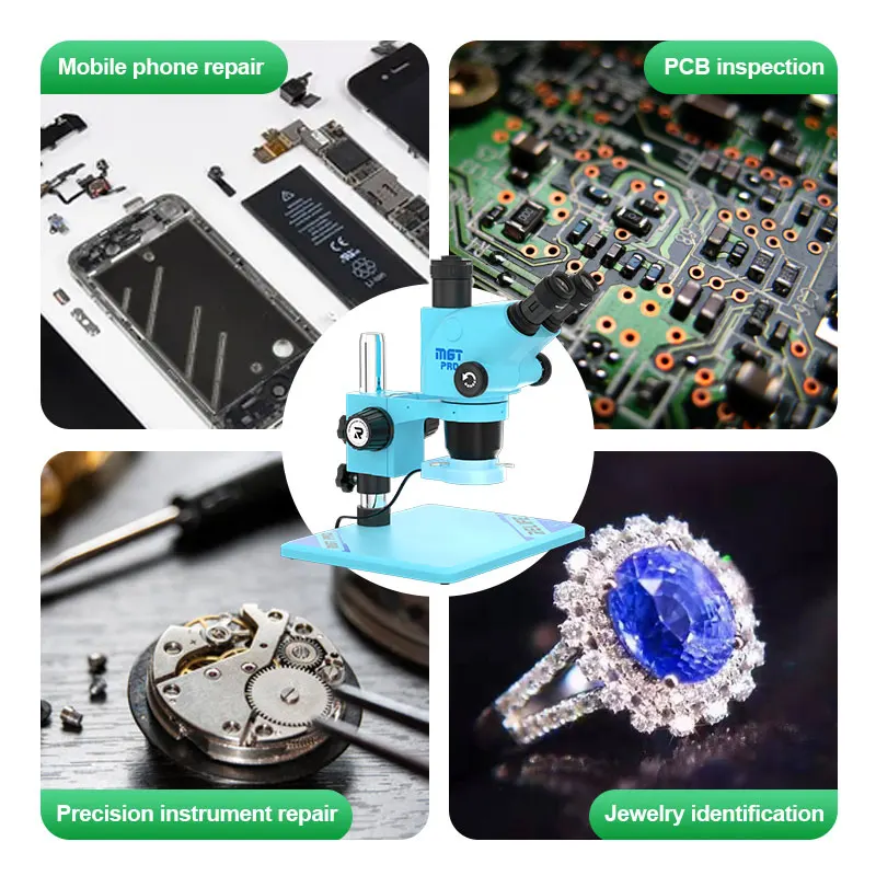 Тринокулярный HD-стереомикроскоп с непрерывным увеличением 6 5x-65X