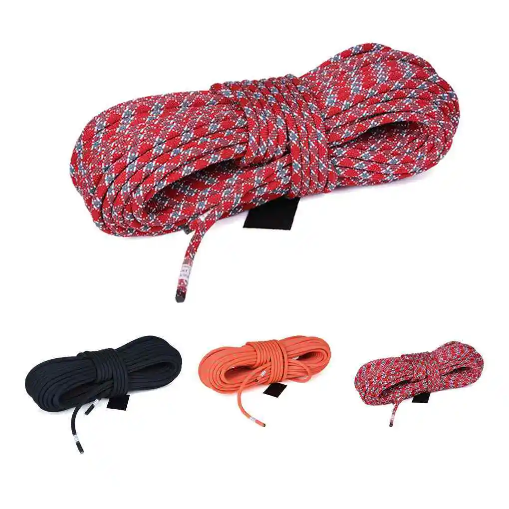 

Climbing Rope Outdoor Camping Survival Aerial Work Rappelling Downhill Lanyard Cord Orange 12mm