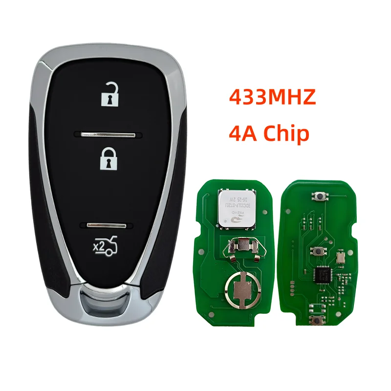 

2ALBS-1SG65 2/3 кнопки 433,92 МГц 4A чип NCF29A умный дистанционный ключ без ключа для Chevrolet Trax трекер Orlando Onix Spark