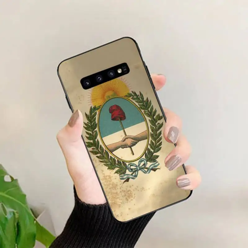 Argentina Flag Phone Case for Samsung S10 21 20 9 8 plus lite S20 UlTRA 7edge