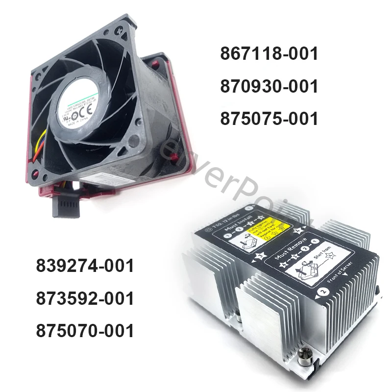 

Новый бренд для HP DL380 DL380p Gen10 G10 867118-001 870930-001 875075-001 839274-001 873592-001 Вентилятор охлаждения и радиатор