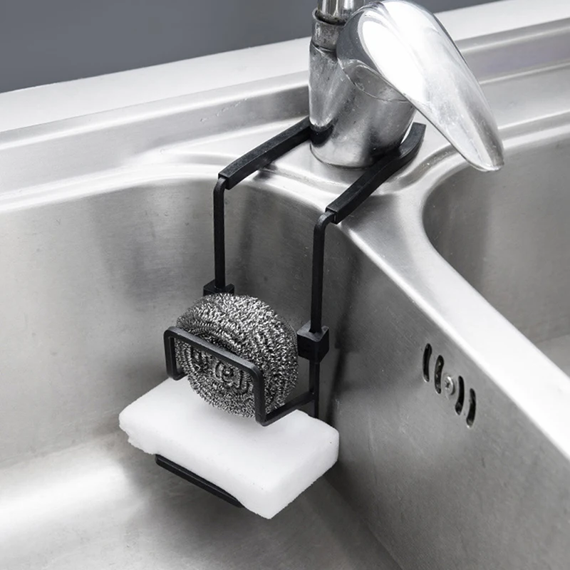 

Durable Sink Caddy Sink Sponge Holder Small Kitchen Bathroom Metal Organizer Liquid Dish Drainer Faucet Rack Shower Convenient