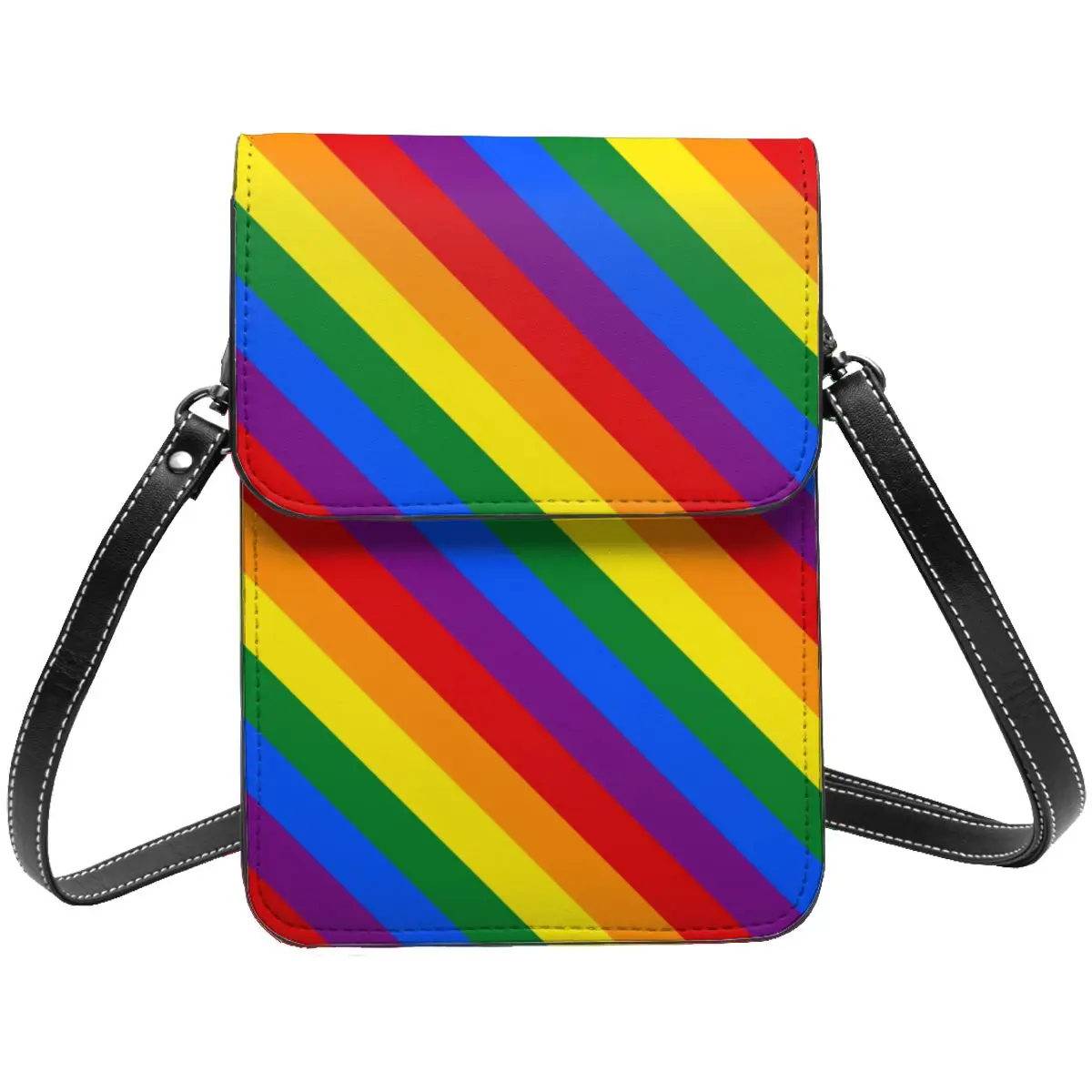 

ЛГБТ Радужная сумка через плечо, гей-флаг, офисная кожаная женская сумка, студенческие многоразовые сумки оптом