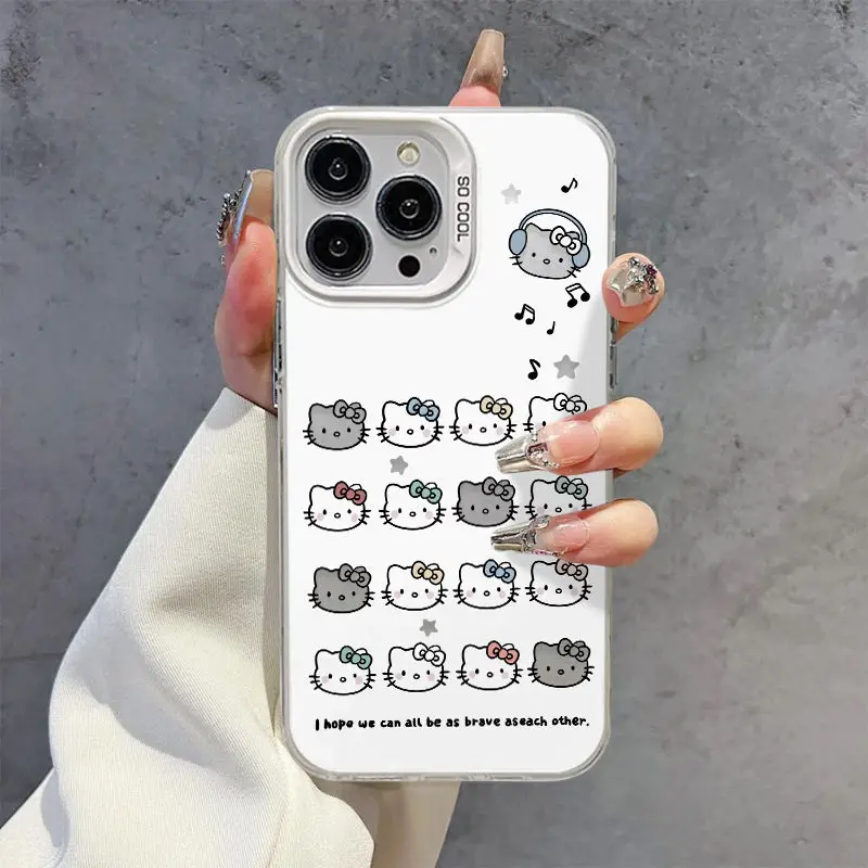 Чехол Sanrio Hello Kitty для iPhone 15 14 13 Pro Max 11 12 XR XS MAX Y2K