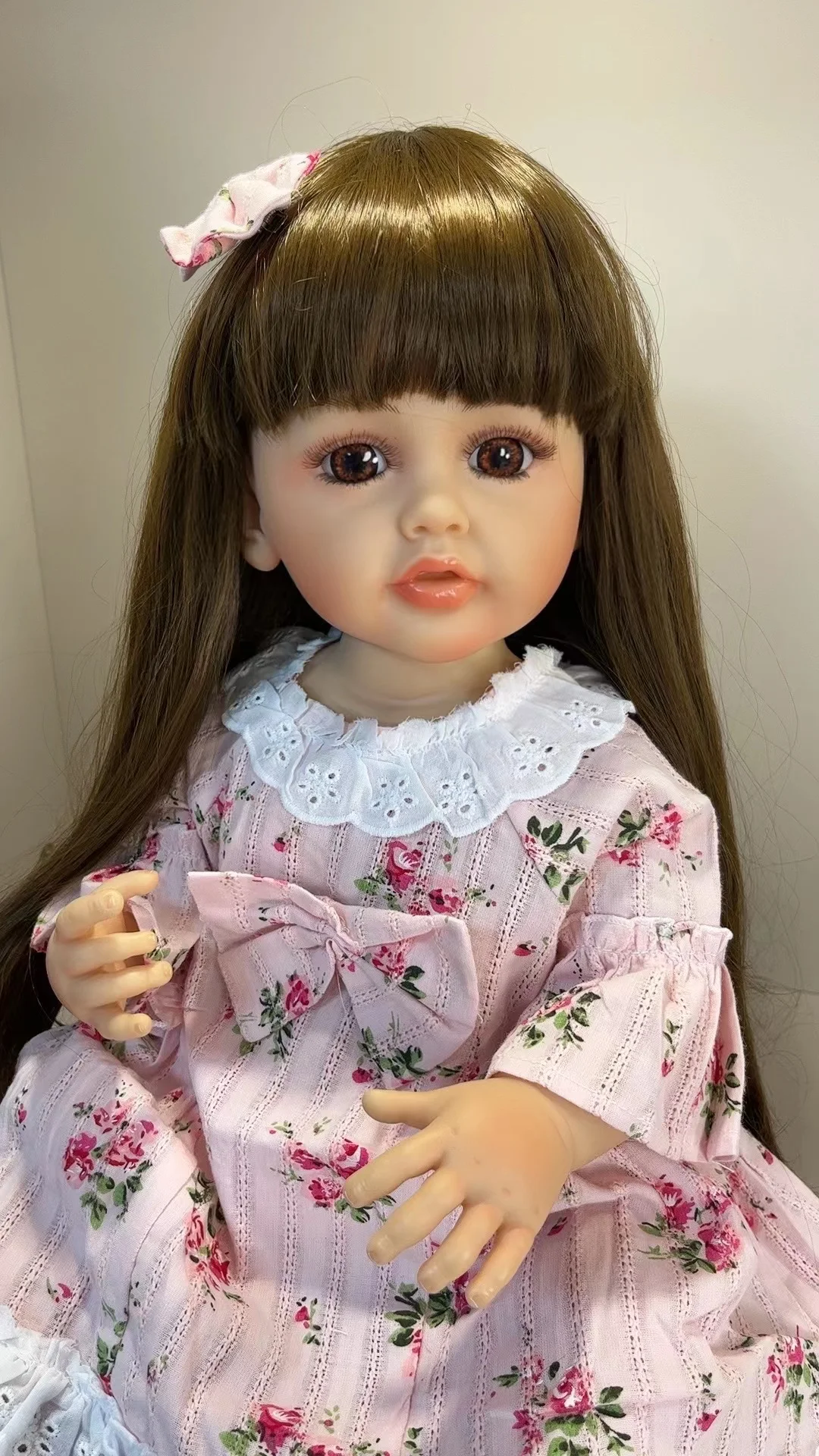 

Кукла Элиза новорожденная, 22 дюйма, розовая Цветочная юбка, для девочек, игрушка для детей, подарок на день рождения и детский день