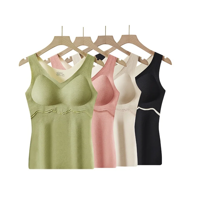 

Новинка Осень-зима, бесшовное термобелье Lisacmvpnel, топы, бархатное теплое нижнее белье