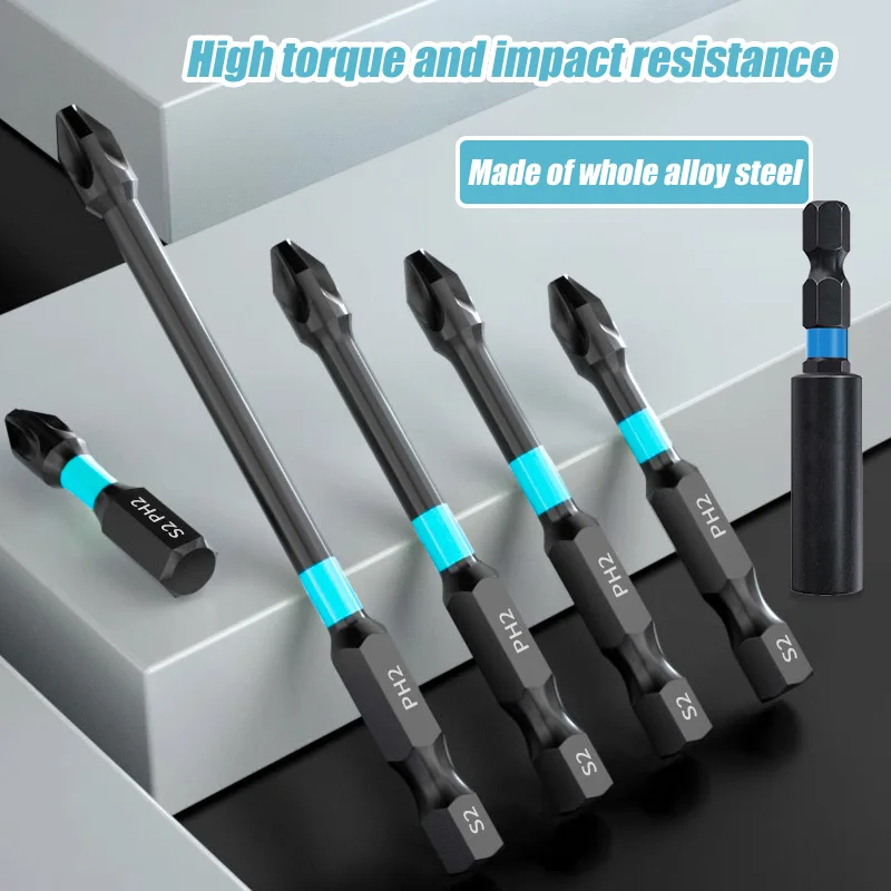 Набор ударных отверток PH2 2/5/6 шт. набор магнитных крестовых ударная дрель винт из