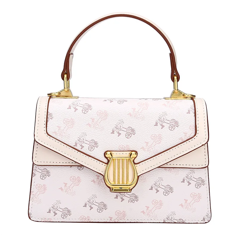 

Кожаная мини-сумка KUROYABU с классическим принтом, модная цветная простая повседневная Сумочка через плечо, Женский саквояж