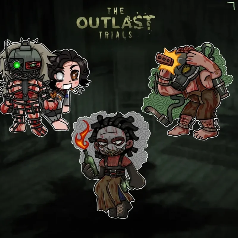 Фото Двусторонний акриловый брелок OUTLAST с индивидуальным дизайном в стиле хоррор – уникальная идея для подарка №3