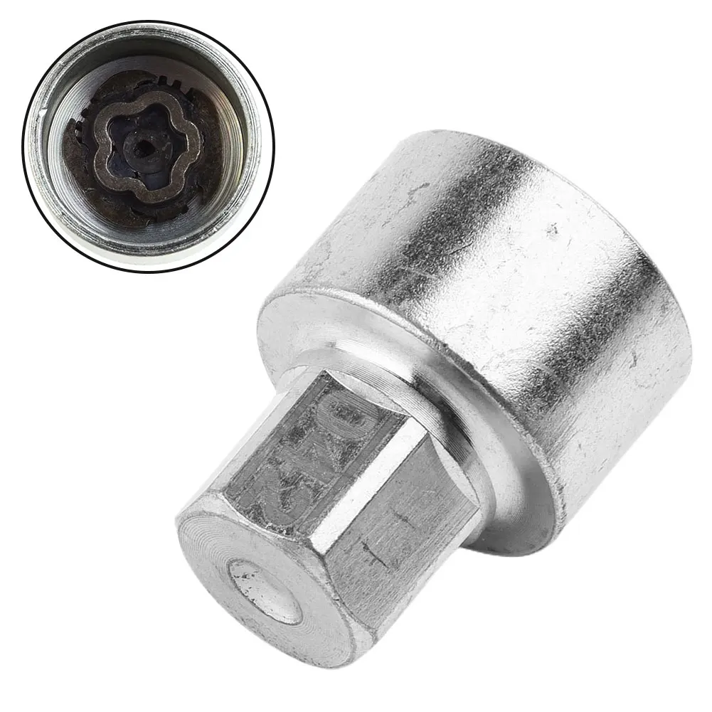 

1PC Car Tire Wheel Lock Anti-Theft Screw Lug Nut Bolt #42 Removal Key Socket For BMW 1/2/3/4/5/6/7Series Screw Nut Car Parts