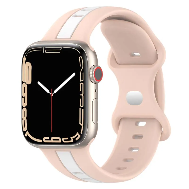 Silicone Strap For Apple Watch Band 49/44/45/42mm,41/40/38mm Smart Bracelet Accessories For IWatch Ultra Series 7/6/5/3/8/4/2