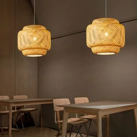 handmade bamboo pendant light hanging lamps for dining room living room decor restaurant loft luminaire chinese hanglamp