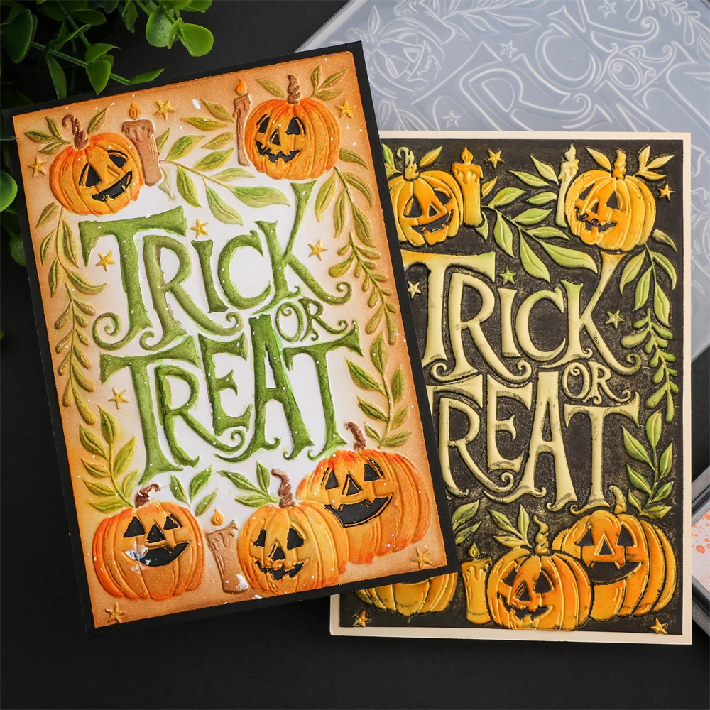 Папка с 3D тиснением винтажный котел на Хэллоуин дрейф-бутылка фон для торта