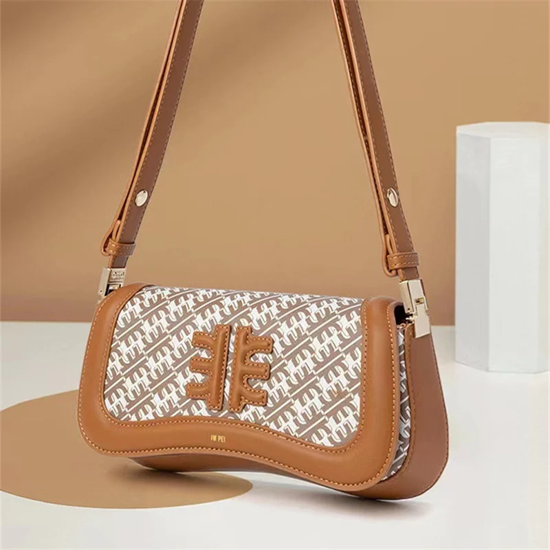 

Pudding bag 2022 new small bag single shoulder messenger armpit baguette French niche design women bag sac bandouliere femme