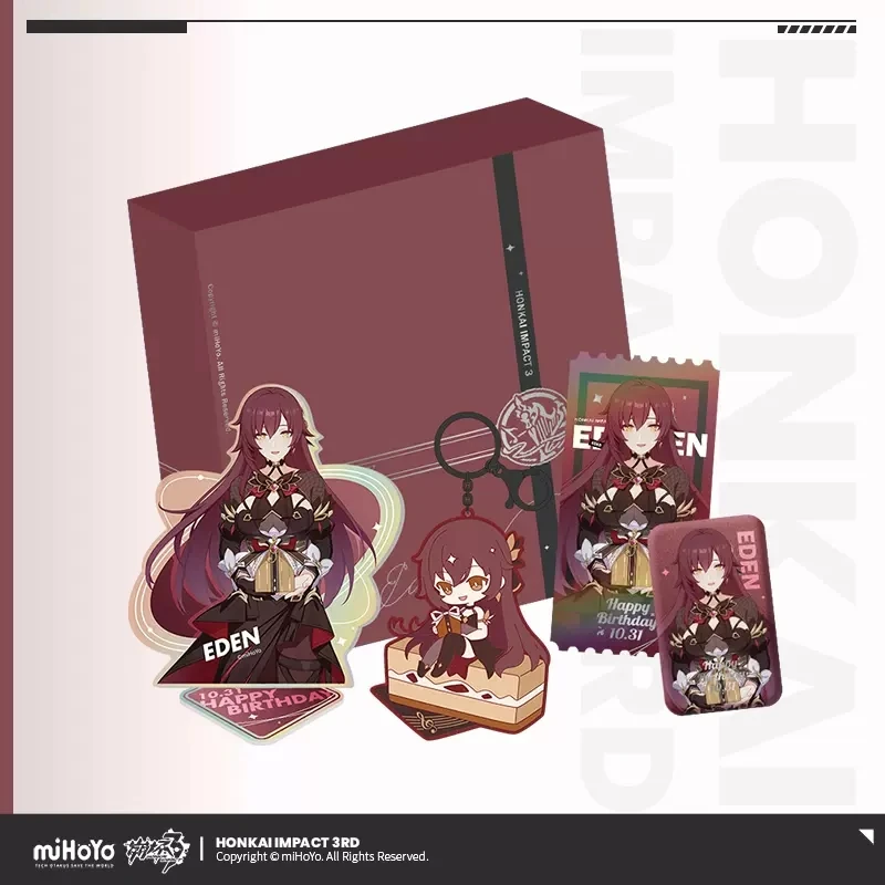 

Предпродажная памятная Подарочная коробка miHoYo/Honkai Impact 3RD EDEN аниме Подвеска для косплея