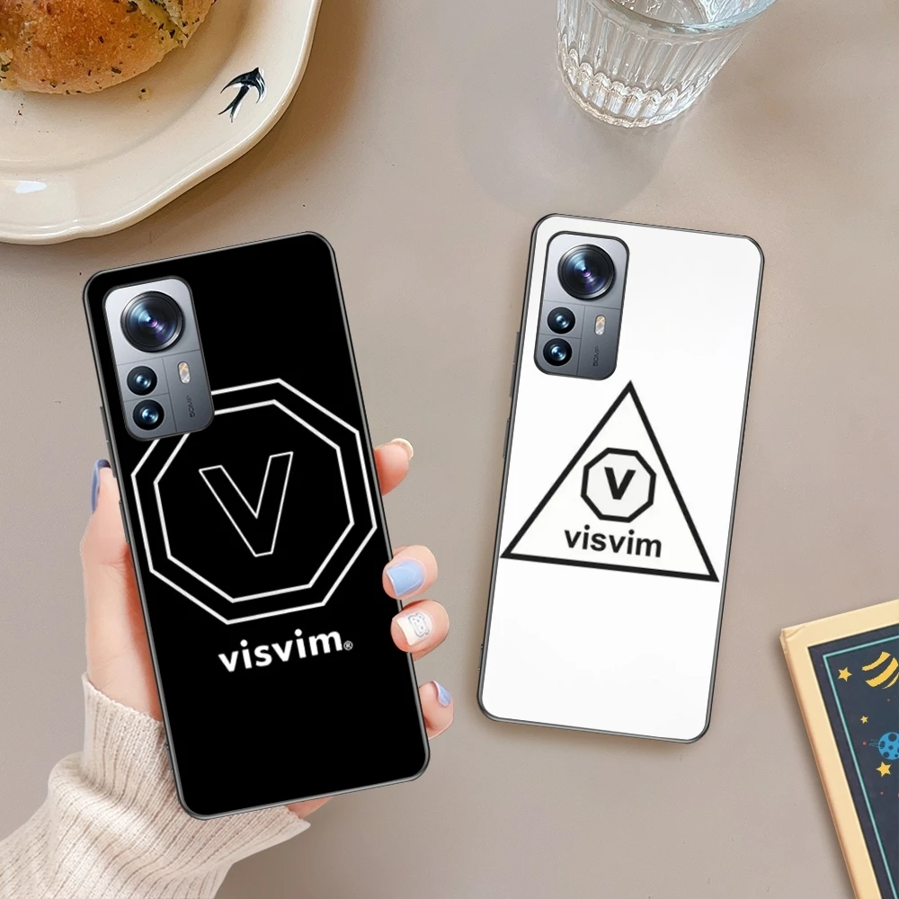 Брендовый дизайн visvim чехол для телефона Xiaomi 14 13 12 11 10 серии мягкий черный