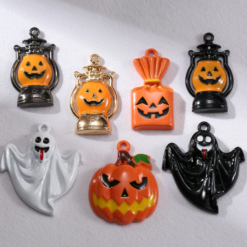 

10 шт./Лот, подвеска с изображением тыквы