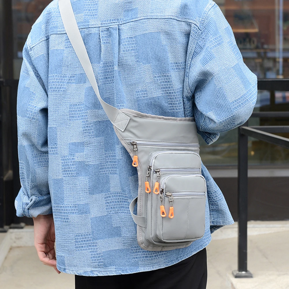 

Drop Leg Bag Portable Oxford Multi-function Fanny Waist Belt Pack Waterproof Multi-Pockets Adjustable Straps for Outdoor Hiking