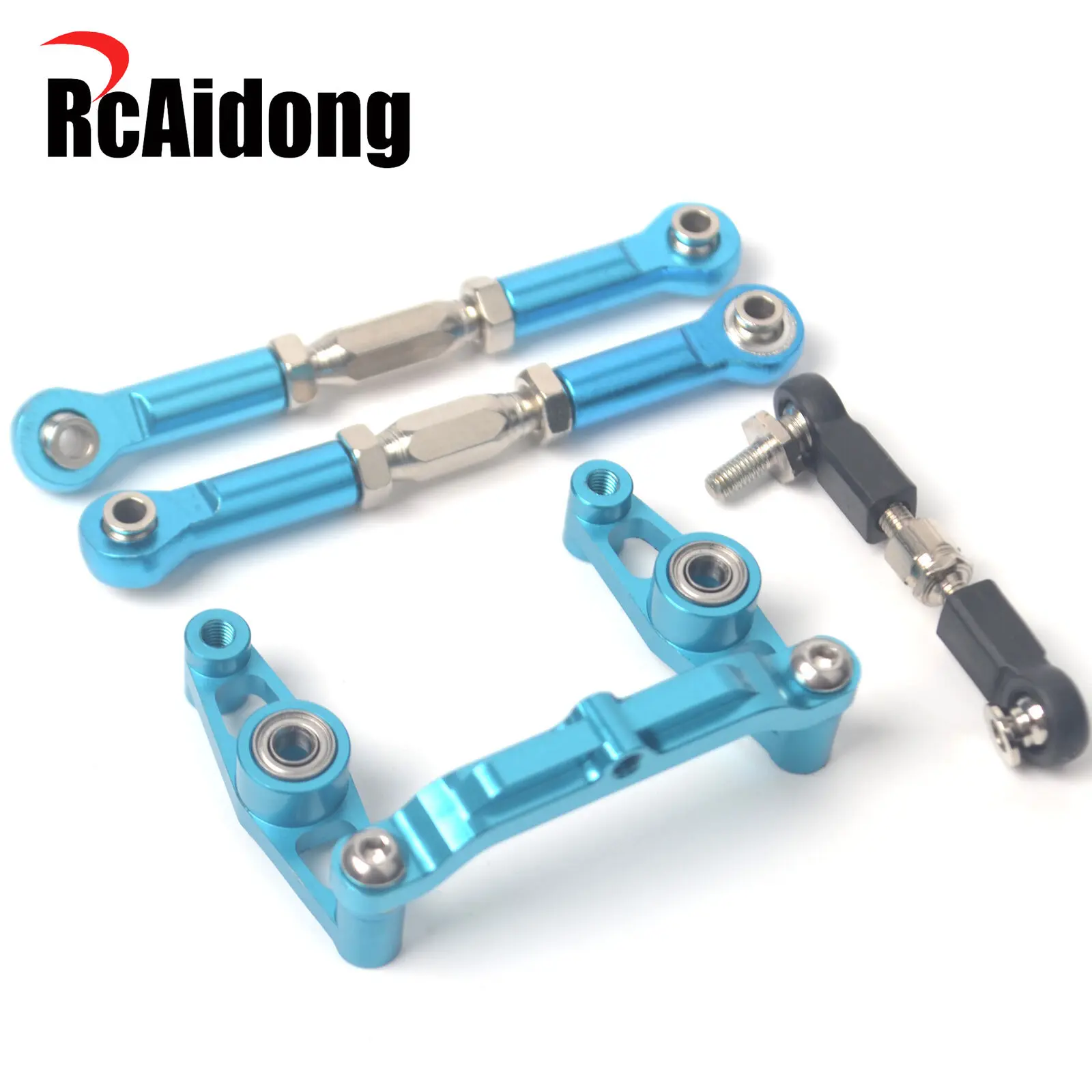 

RcAidong 1/10 Aluminium Ball Bearing Crank Steering Set for Tamiya TT-02B RC Buggy Car Chassis Upgrade Parts