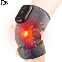 heat therapy knee massager relieve arthritis pain knee joint brace support vibration high frequency knee massage relaxation tool