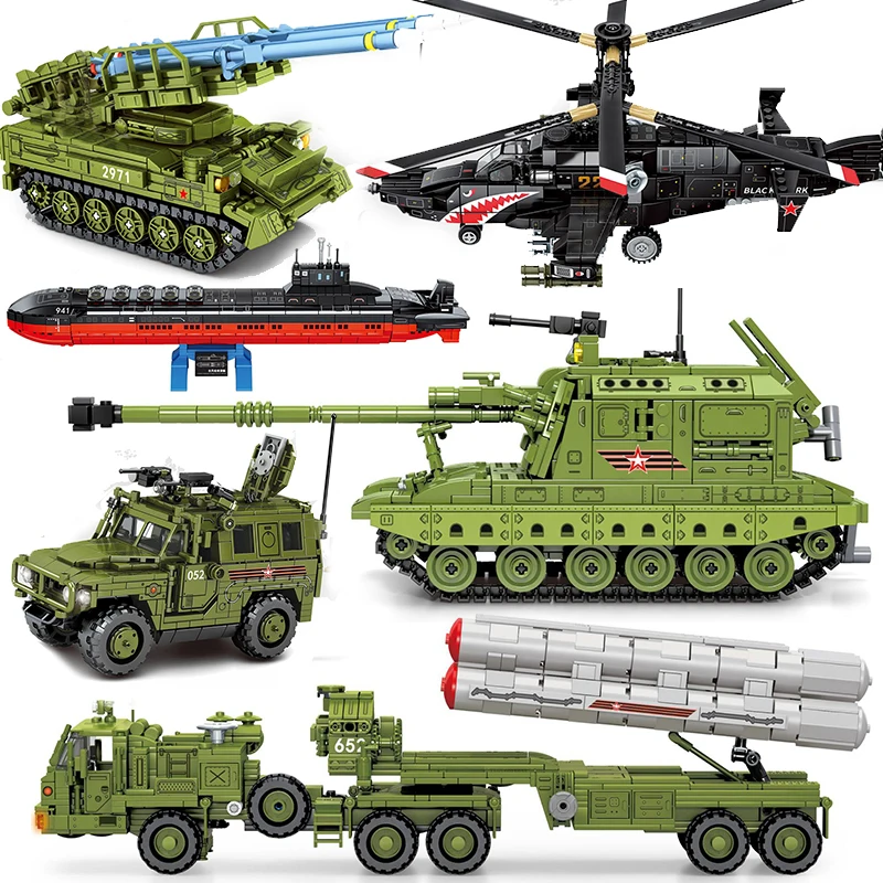 Военный танк бронированный автомобиль модель Второй мировой войны строительные