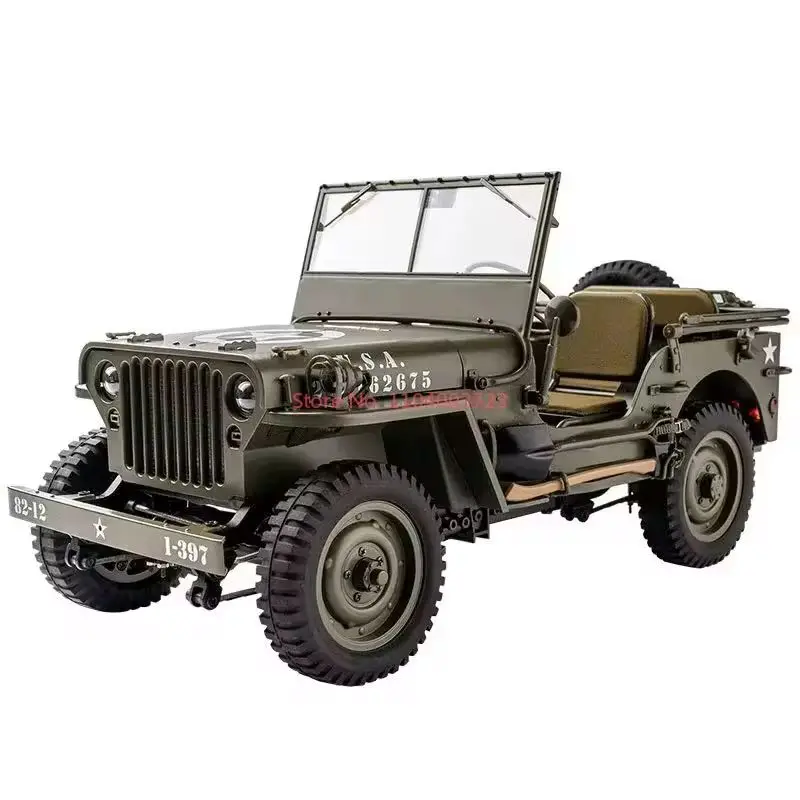  Радиоуправляемые автомобили Fms 1:12 1941 Willys Mb Jeep 2.4g 4wd Rtr Гусеничный скалолазание